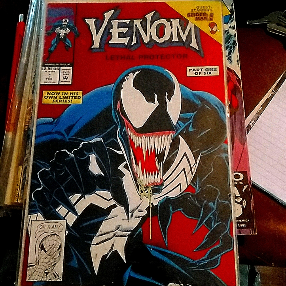 1992 Marvel comics Venom Holofoil comic 1 FEB